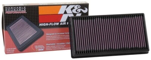 K&N Engine Air Filter: Increase Power & Towing, Washable, Premium, Replacement Air Filter: Compatible with 2002-2019 Dodge Ram Truck V6/V8/V10 (1500, 2500, 3500, 4500, 5500), 33-2247