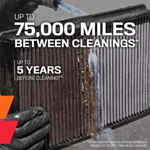 K&N Engine Air Filter: Increase Power & Towing, Washable, Premium, Replacement Air Filter: Compatible with 2002-2019 Dodge Ram Truck V6/V8/V10 (1500, 2500, 3500, 4500, 5500), 33-2247 - Image 4