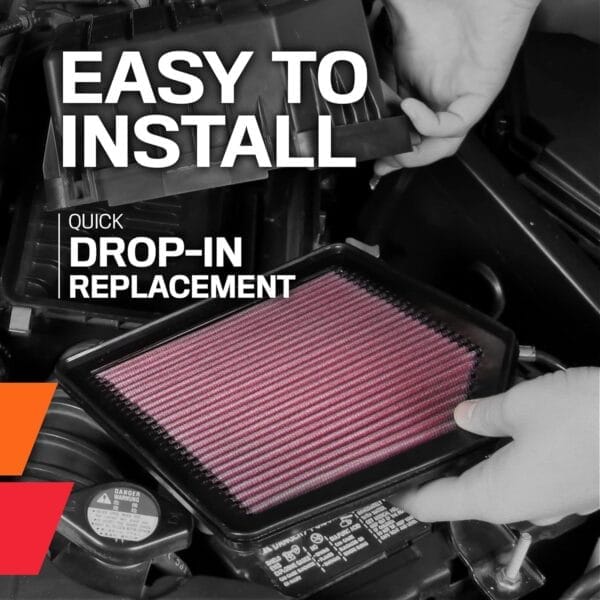 K&N Engine Air Filter: Increase Power & Towing, Washable, Premium, Replacement Air Filter: Compatible with 2002-2019 Dodge Ram Truck V6/V8/V10 (1500, 2500, 3500, 4500, 5500), 33-2247 - Image 8