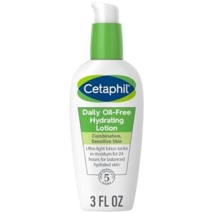 Cetaphil Daily Hydrating Lotion for Face, With Hyaluronic Acid, 3 fl oz, Lasting 24 Hr Hydration, for Combination Skin, No Added Fragrance, Non-Comedogenic  Beauty & Personal Care