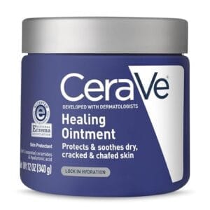 CeraVe Healing Ointment | Moisturizing Petrolatum Skin Protectant for Dry Skin with Hyaluronic Acid and Ceramides | Lanolin Free & Fragrance Free | 12 Ounce  Health & Household