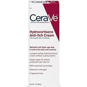 CeraVe 1% Hydrocortisone Anti-Itch Cream | Fragrance-Free Relief for Eczema-Prone & Dry Skin | 1 Ounce  Health & Household