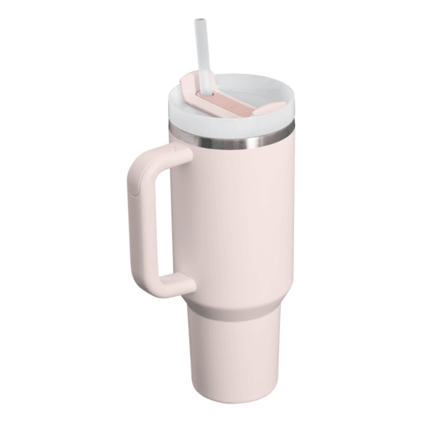 Stanley Quencher H2.0 FlowState Tumbler 40 oz, Rose Quartz 2.0 - Image 3