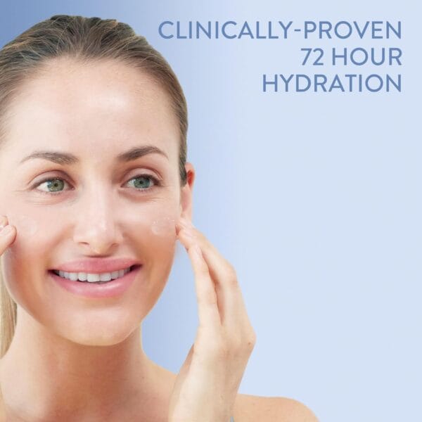 Cetaphil Deep Hydration Skin Restoring Water Gel with Hyaluronic and Polyglutamic Acid, Face Moisturizer, 72 Hour Hydration, For Dry, Dehydrated Sensitive Skin, Fragrance Free, 1.7 oz, Fragrance Free - Image 4