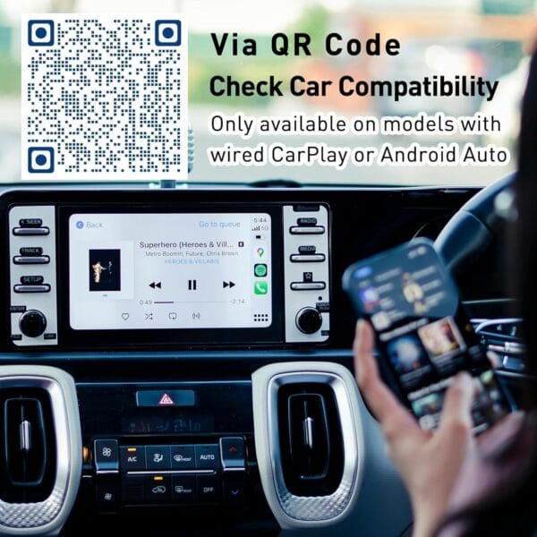 Android Car Wireless Stable Connection, Wireless Android Car Adapter Easy Setup in 3 Steps, Android Car Adapter for Apple Carplay, USB C/A, - Image 4